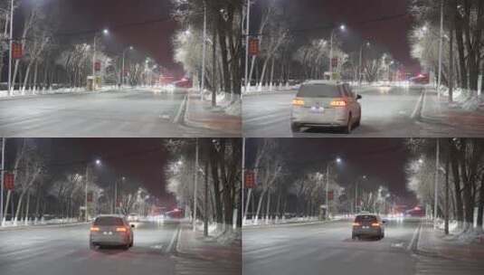 新疆独山子区街景高清在线视频素材下载