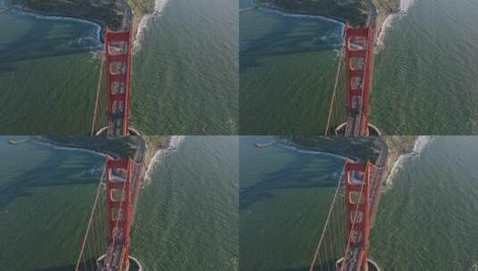 航拍旧金山大桥高清在线视频素材下载