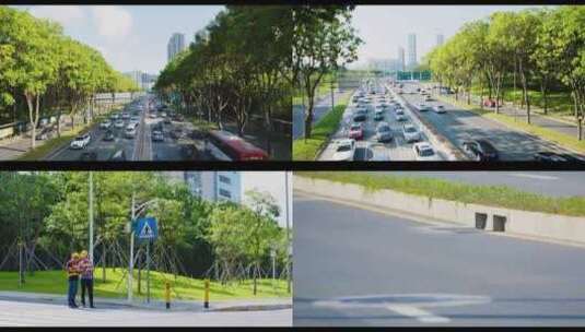 深圳城市交通建设镜头合集高清在线视频素材下载