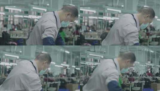工厂加工制衣厂高清在线视频素材下载