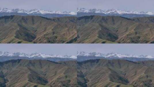 【正版4K素材】航拍新疆那拉提景区1高清在线视频素材下载