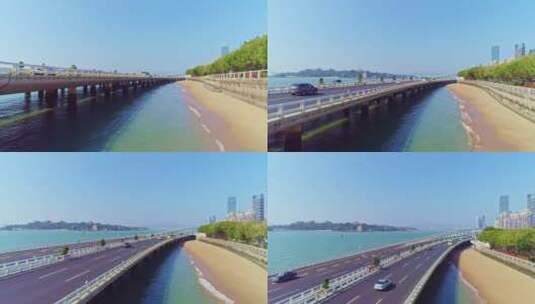【原创4K】厦门演武大桥高清在线视频素材下载