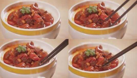 软烂番茄牛腩肉牛肉块 (4)高清在线视频素材下载
