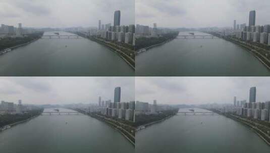 广西柳州柳江风光航拍高清在线视频素材下载