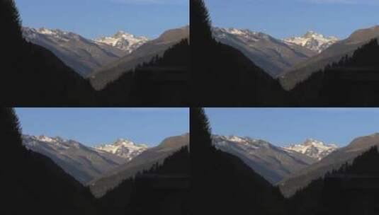 白雪皑皑的高山峰高清在线视频素材下载
