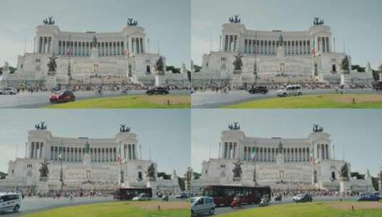 罗马国家纪念碑高清在线视频素材下载