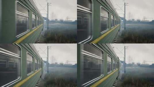 通行的火车高清在线视频素材下载