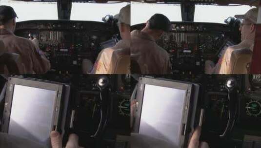 小型飞机驾驶舱构造高清在线视频素材下载