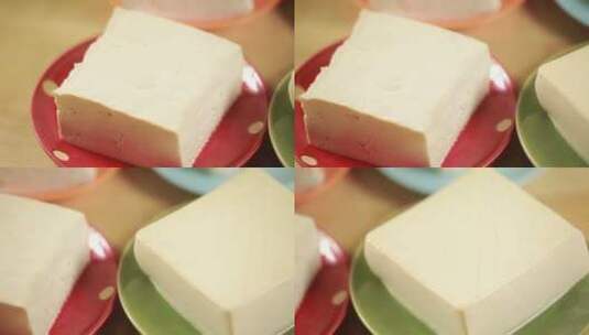 不同品种的豆腐对比高清在线视频素材下载
