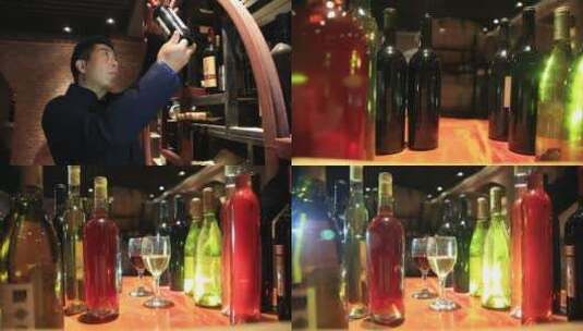葡萄酒酒窖高清在线视频素材下载
