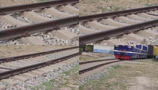 铁路火车铁轨螺栓高清在线视频素材下载