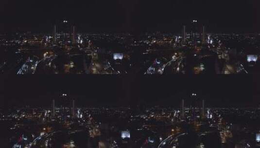 夜间的大型建筑高清在线视频素材下载