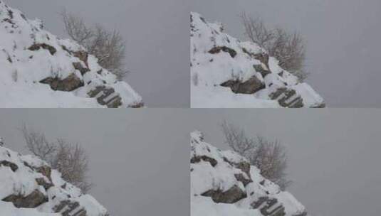 贺兰山金顶雪景视频 (11)高清在线视频素材下载