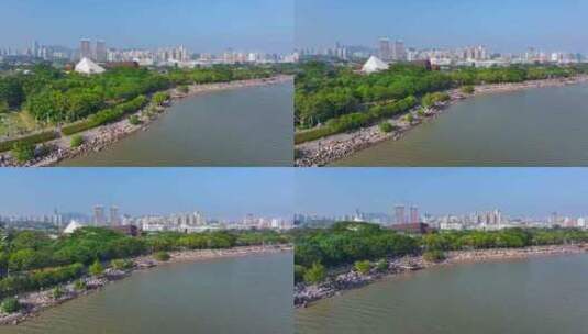 4K航拍深圳湾公园9高清在线视频素材下载