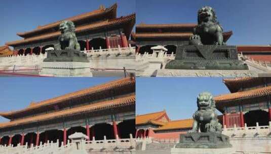 北京故宫太和门4k视频高清在线视频素材下载