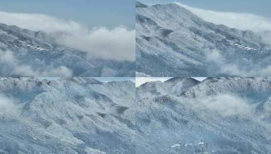 江西九江庐山风景区冬季雪景风光高清在线视频素材下载