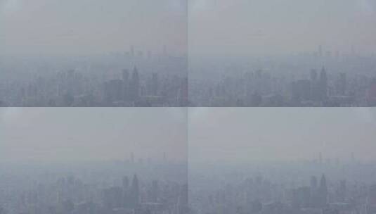 雾霾城市高清在线视频素材下载