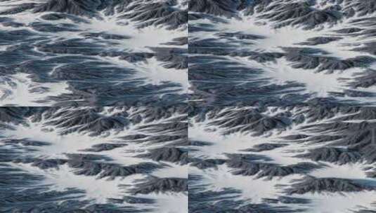 雪山地貌背景高清在线视频素材下载
