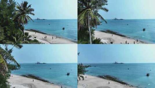 海南环岛旅游公路玻璃海牛奶海高清在线视频素材下载