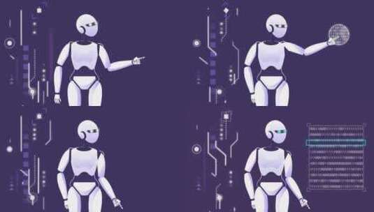 人工智能视频动画包-AI机器人-元宇宙-高清在线视频素材下载