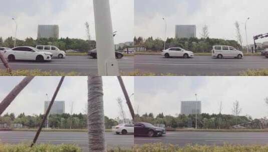 城市马路车辆车流运镜空镜头高清在线视频素材下载