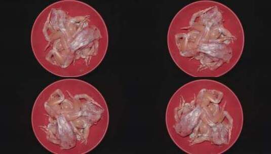 海鲜食材牛蛙美食高清在线视频素材下载