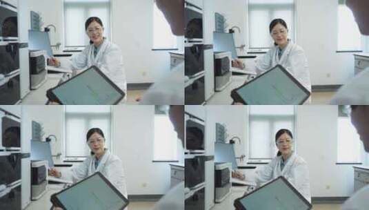 生物医疗化学实验室科研人员高清在线视频素材下载