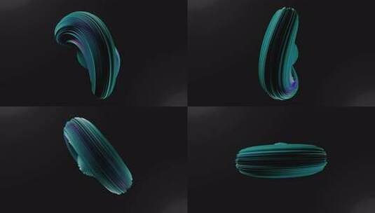 动态波浪和未来色相元素。现代技术设计。3高清在线视频素材下载