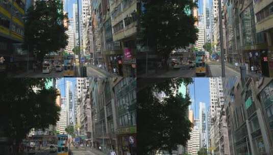 香港城市建筑风格升格高清在线视频素材下载