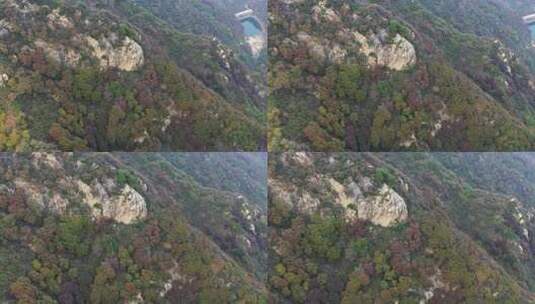 航拍秦岭秋天景色 秦岭 秋季高清在线视频素材下载