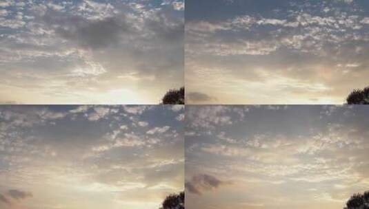 黄昏天空云层延时镜头高清在线视频素材下载