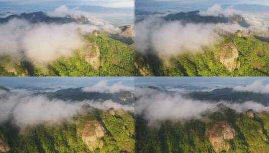 广西容县都峤山风景区自然风光丹霞地貌高清在线视频素材下载