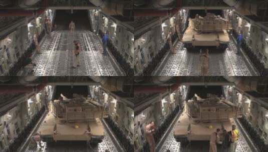 坦克开到车辆上高清在线视频素材下载