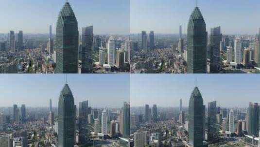湖北武汉汉口金融中心中银大厦高清在线视频素材下载