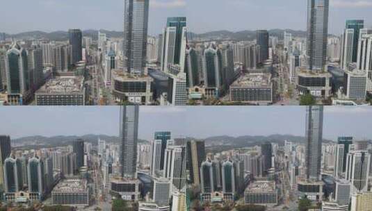 航拍 深圳 城市 风光 高楼 建筑高清在线视频素材下载
