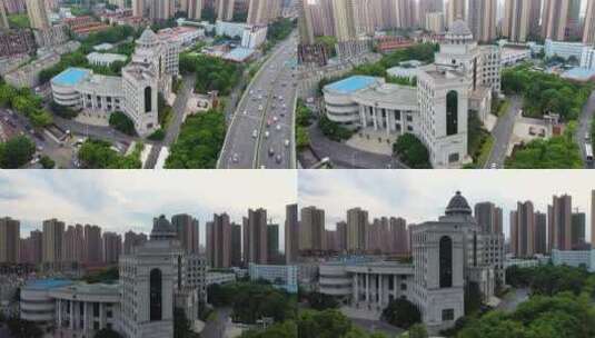 【航拍】汉阳区人民法院01高清在线视频素材下载