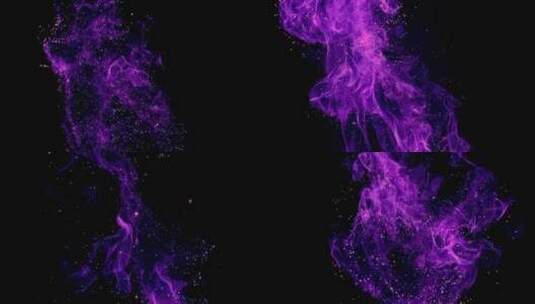紫色梦幻唯美粒子背景合成特效舞台背景高清在线视频素材下载