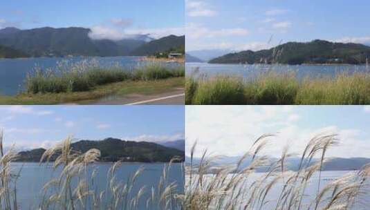 东江湖 风光 空镜头 湖泊 山川高清在线视频素材下载