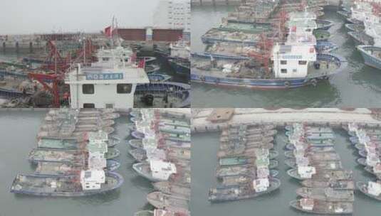 港口码头停船高清在线视频素材下载