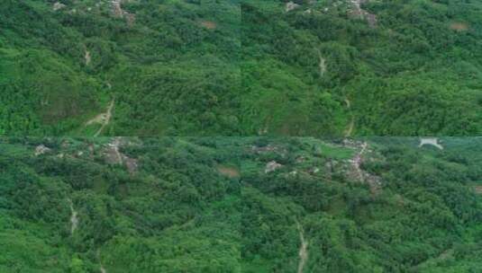 航拍峨眉山后山乡村风景高清在线视频素材下载