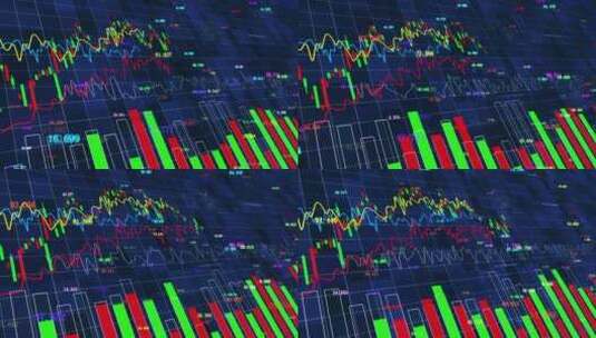 全球金融市场股票分时图走势图高清在线视频素材下载