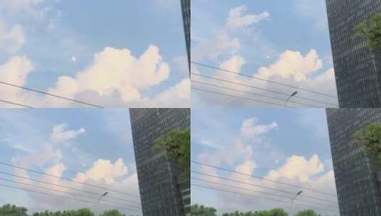 城市云层自然风光高清在线视频素材下载