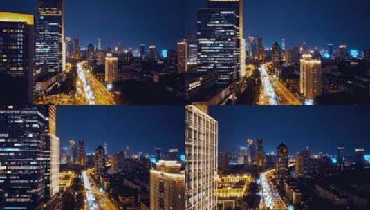上海长宁区静安区延安高架延时高清在线视频素材下载