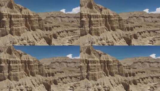西藏阿里扎达土林旅行自然风光航拍高清在线视频素材下载