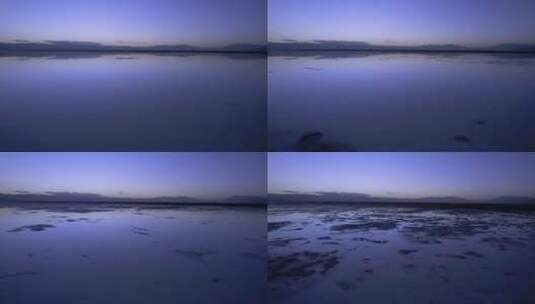 青海茶卡盐湖低空航拍自然风光高清在线视频素材下载