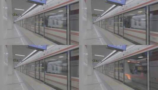 实拍地铁交通城市郑州松下高清在线视频素材下载