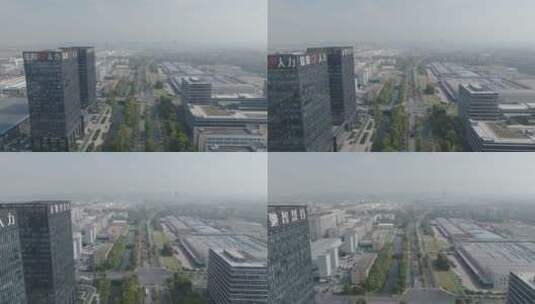 杭州龙驰智慧谷 龙驰科创园4K 钱塘城市建筑高清在线视频素材下载