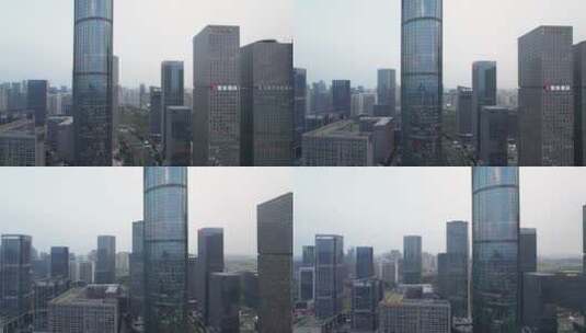广西南宁五象新区城市风光航拍高清在线视频素材下载