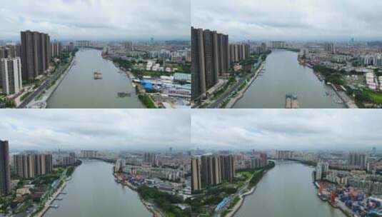 珠江半岛花园  黄岐大桥02高清在线视频素材下载