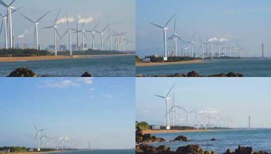 风车风力发电风能高清在线视频素材下载